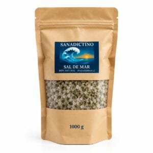 Sal De Mar con orégano, ajo y cominno 100% natural 1kg en grano